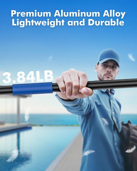 Juecity pool pole compact storage keeps your cleaning kit organized.