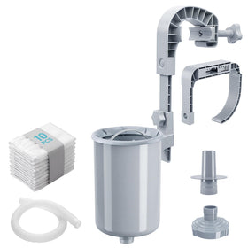 Juecity Pool Skimmer front view for efficient debris pickup in above-ground pools.