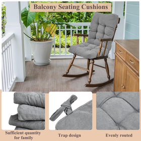 Juexica chair cushions with ties secure seating on dining and office chairs.
