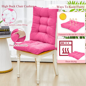 Juexica pink tufted cushion close-up highlights durable stitching and inviting texture.