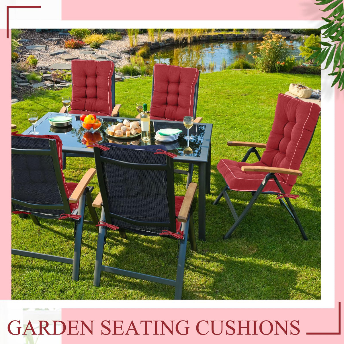 Juexica dining-chair cushions endure outdoor wear for everyday meals