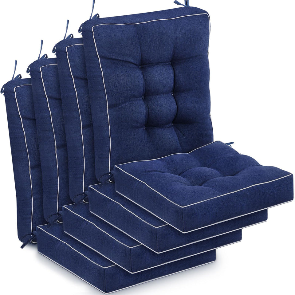 Juexica navy seat cushions for outdoor chairs enhance comfort
