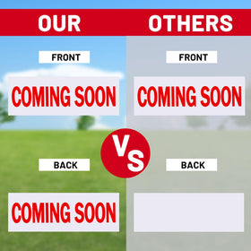 Open house sign set displays 6x17.2 inch cards.