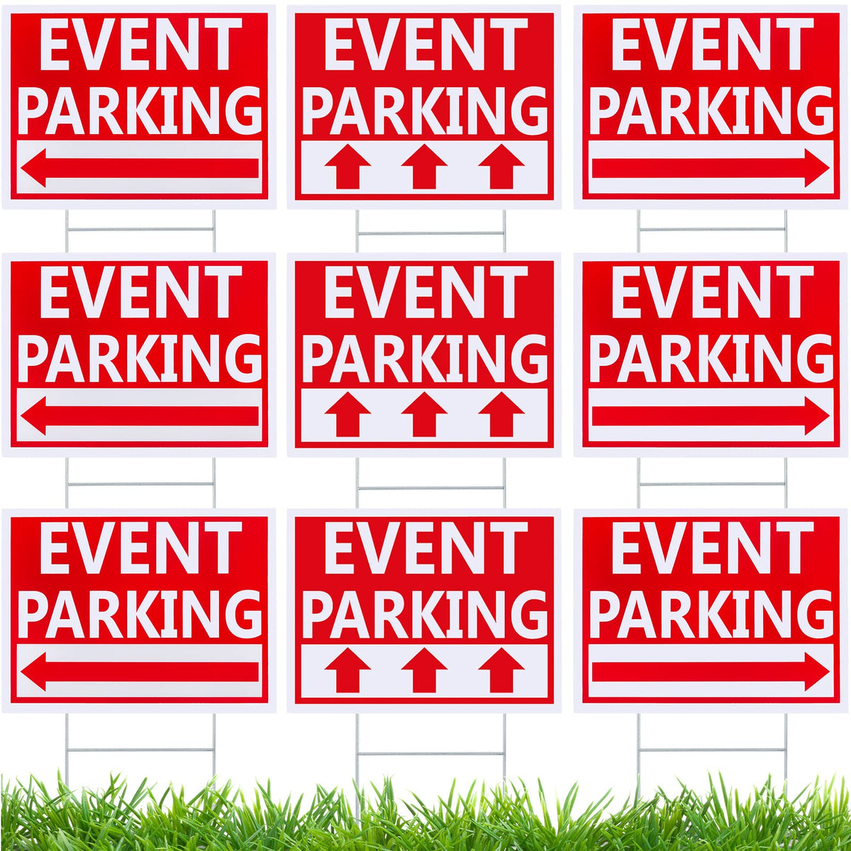 Juexica straight-arrow parking sign for outdoor events and clear direction