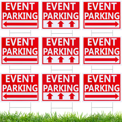 Juexica straight-arrow parking sign for outdoor events and clear direction