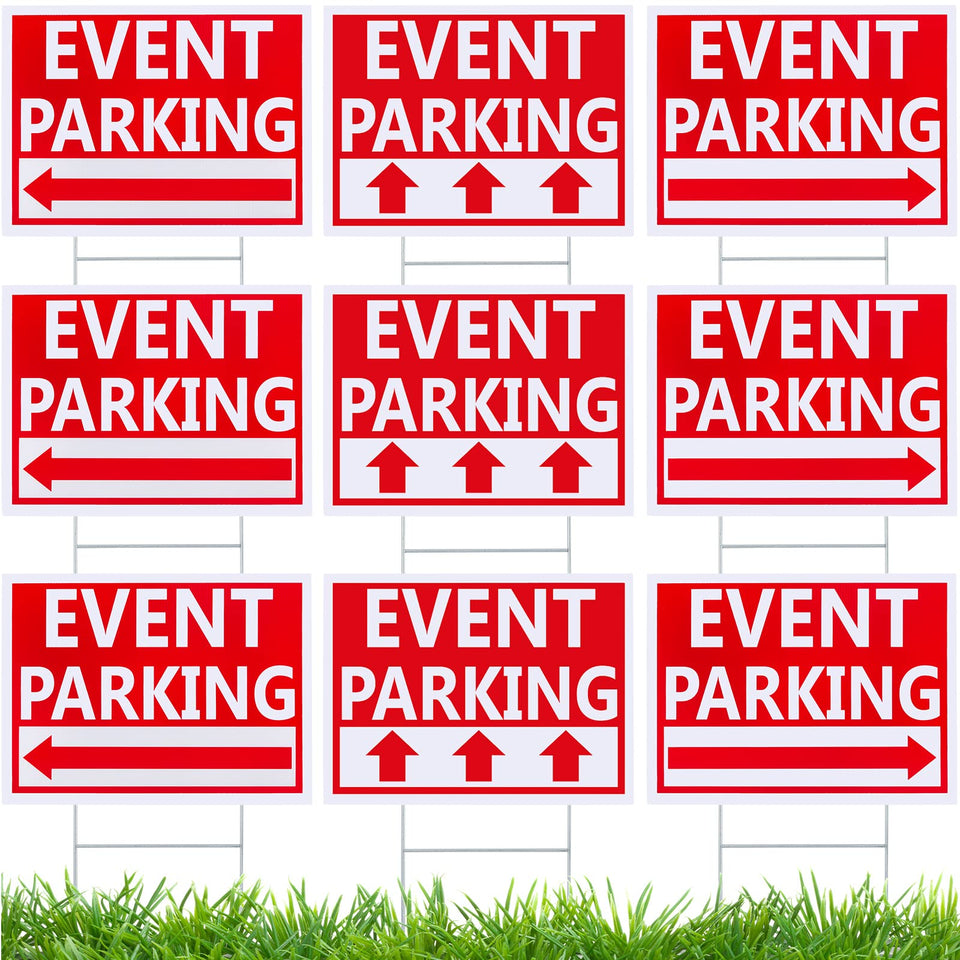 Juexica straight-arrow parking sign for outdoor events and clear direction