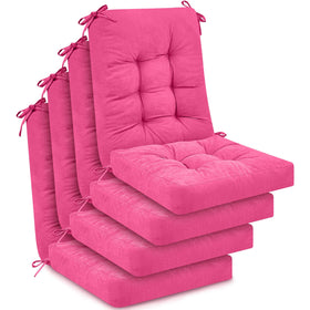 Juexica pink seat cushion for outdoor chairs, 16x16, soft support for daily seating.