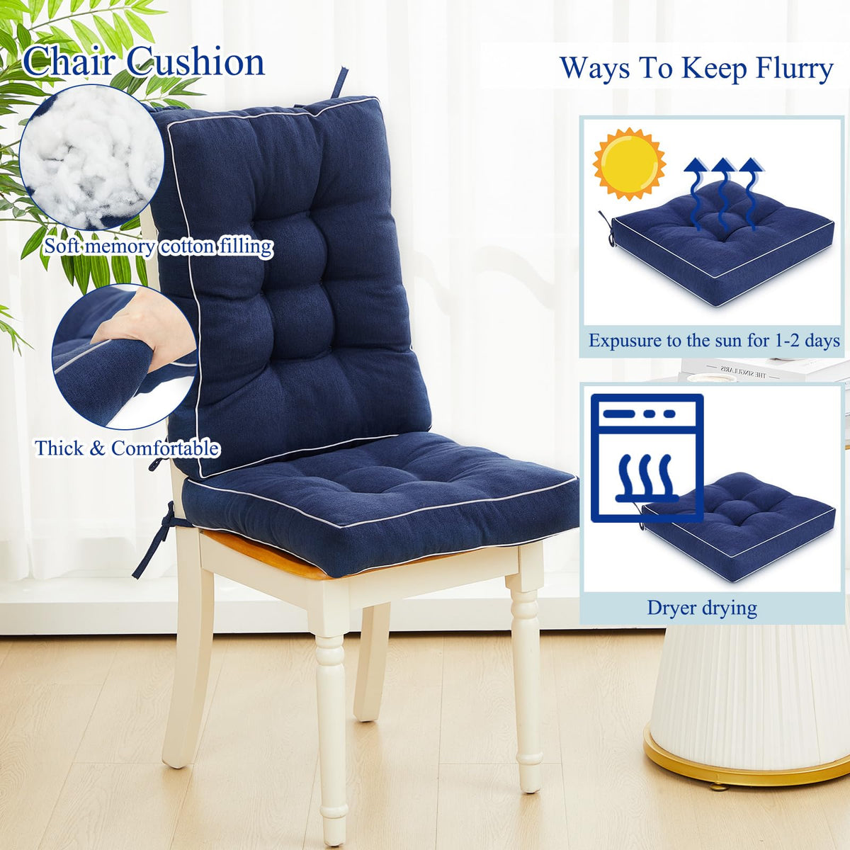 Juexica waterproof cushions in cotton-linen blend resist wear
