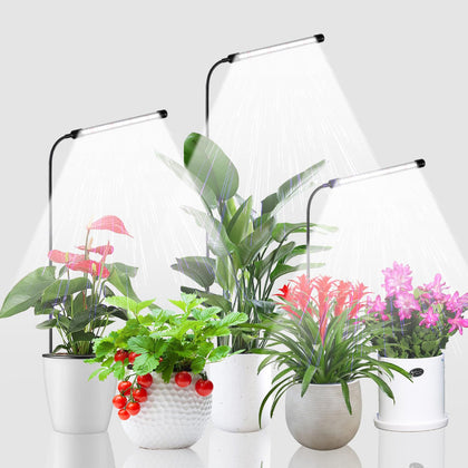 Juhefa Grow Light 3-pack front view for compact indoor gardening