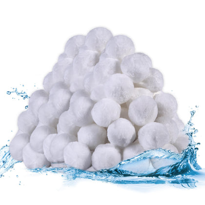 Juilsioa pool filter balls package shows compact storage for efficient filtration