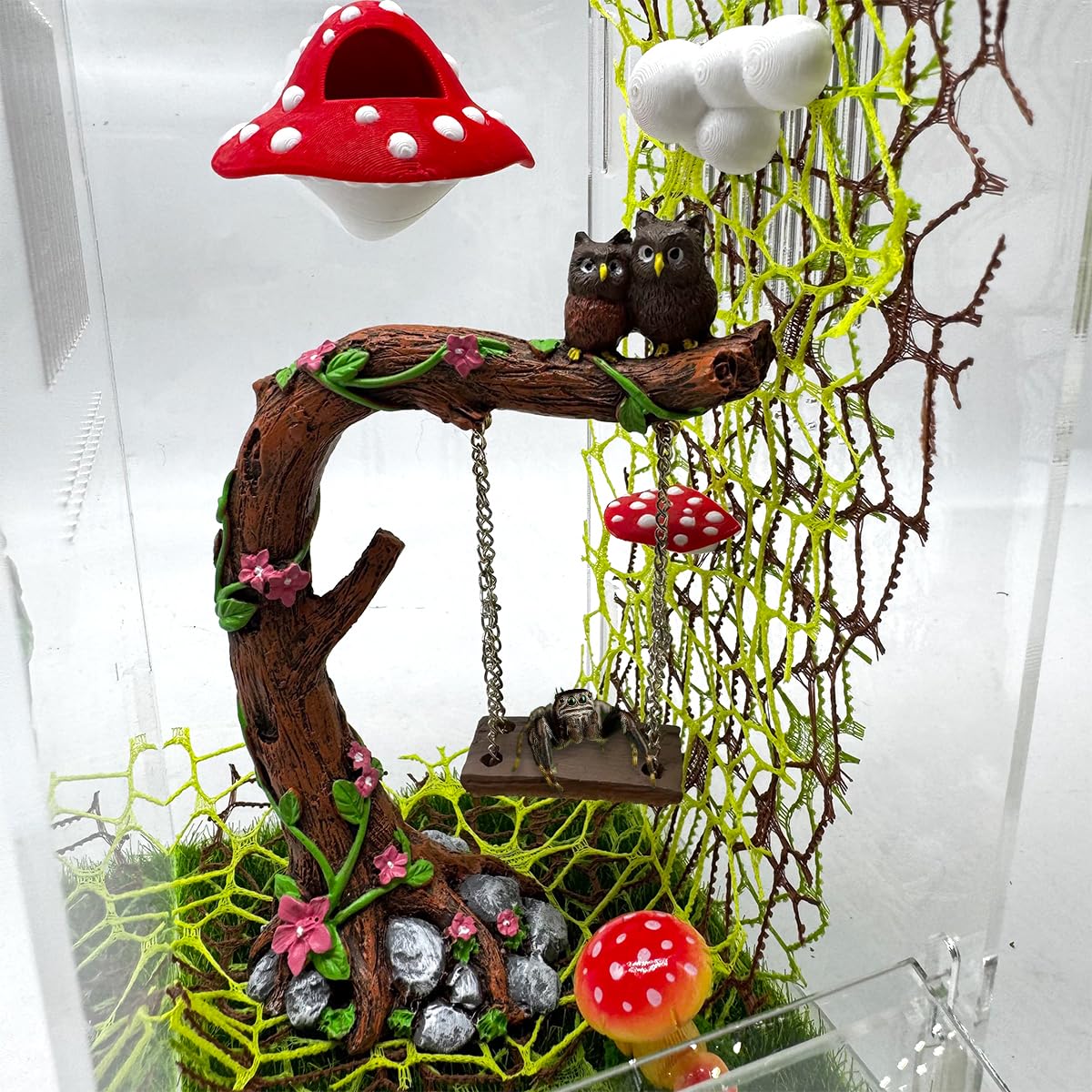 Julang resin figures provide sturdy, stable accents for medium to large enclosures