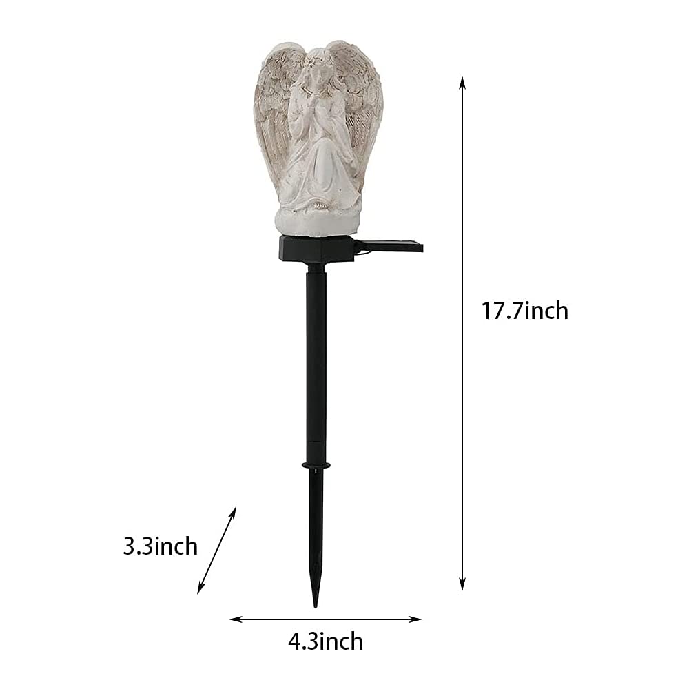 Juliahestia weatherproof outdoor angel statue standing in yard