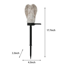 Juliahestia weatherproof outdoor angel statue standing in yard