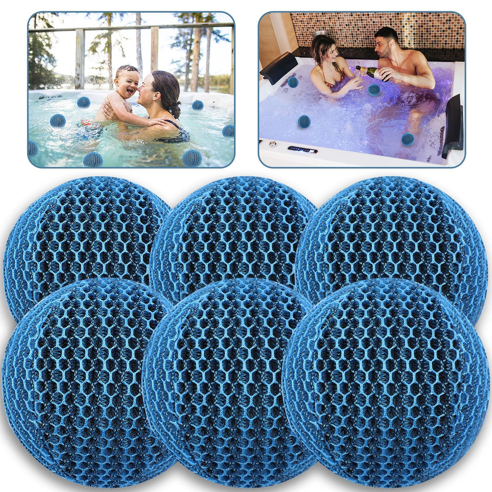 JULMELON hot tub scum absorber 4-pack floats to absorb oil and grease effectively