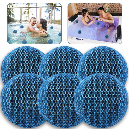 JULMELON hot tub scum absorber 6-pack floats on water to collect oils