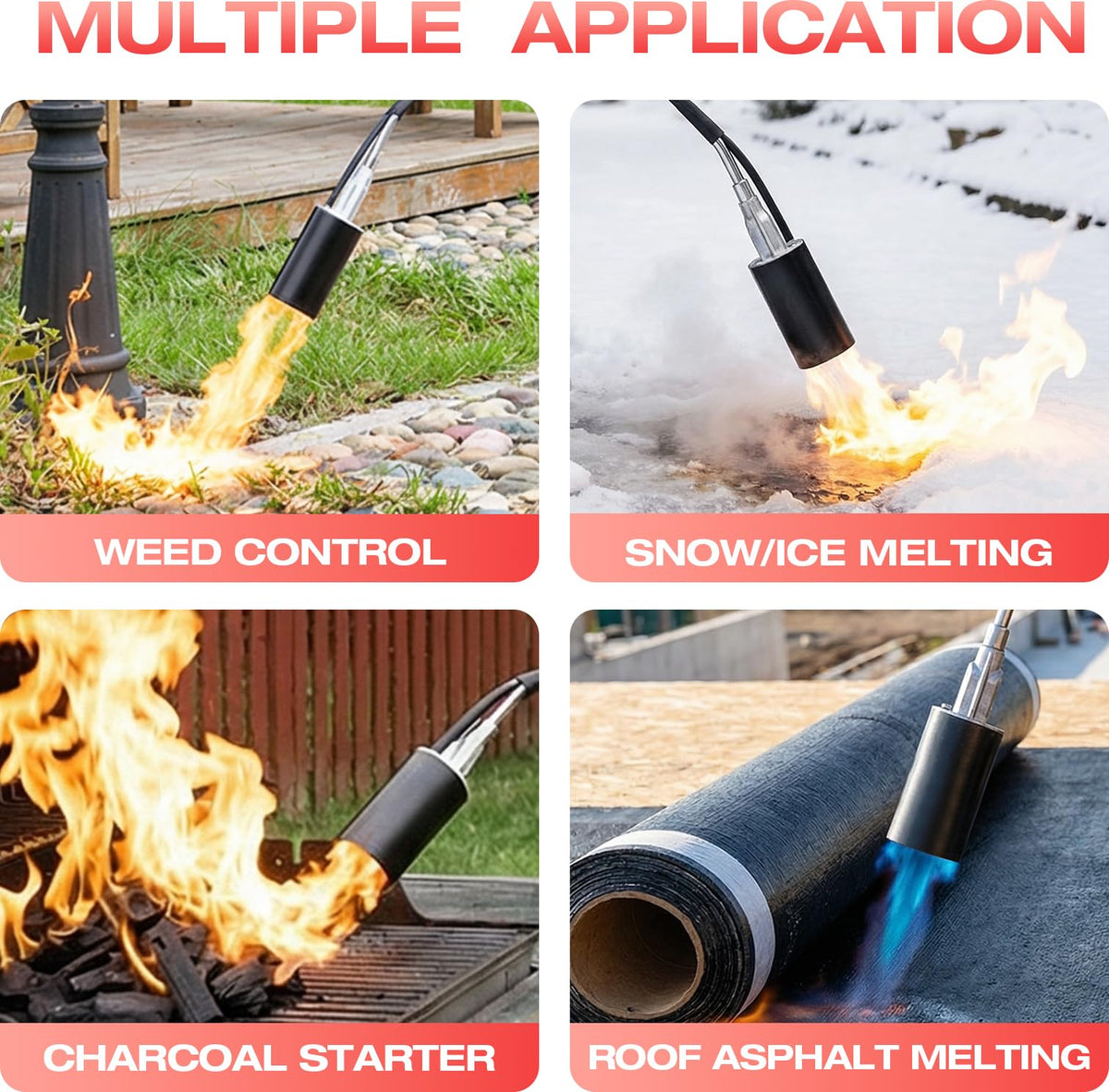 Julttum propane torch self igniter for quick startup