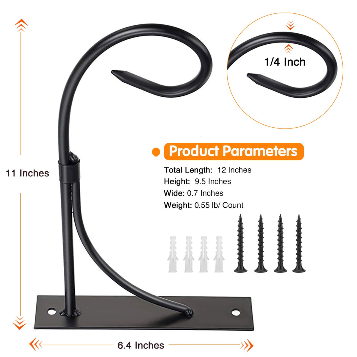 JUNBEI outdoor decor hanger mounts on walls, posts, or decks for versatile setups.