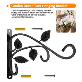 JUNBEI rust-resistant plant hanger supports up to 30 lbs with durable iron.
