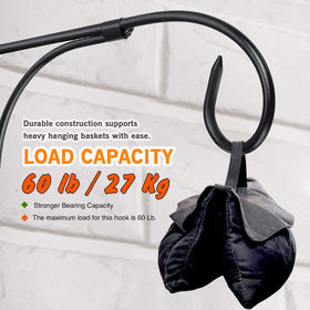 JUNBEI triangular structure bracket offers stable support for heavier planters.