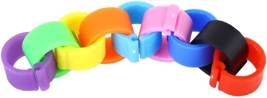 Junfamilee multi-color poultry markers for easy identification