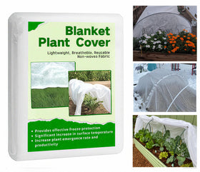 JUNFLYING frost cover roll protects vegetable rows from frost