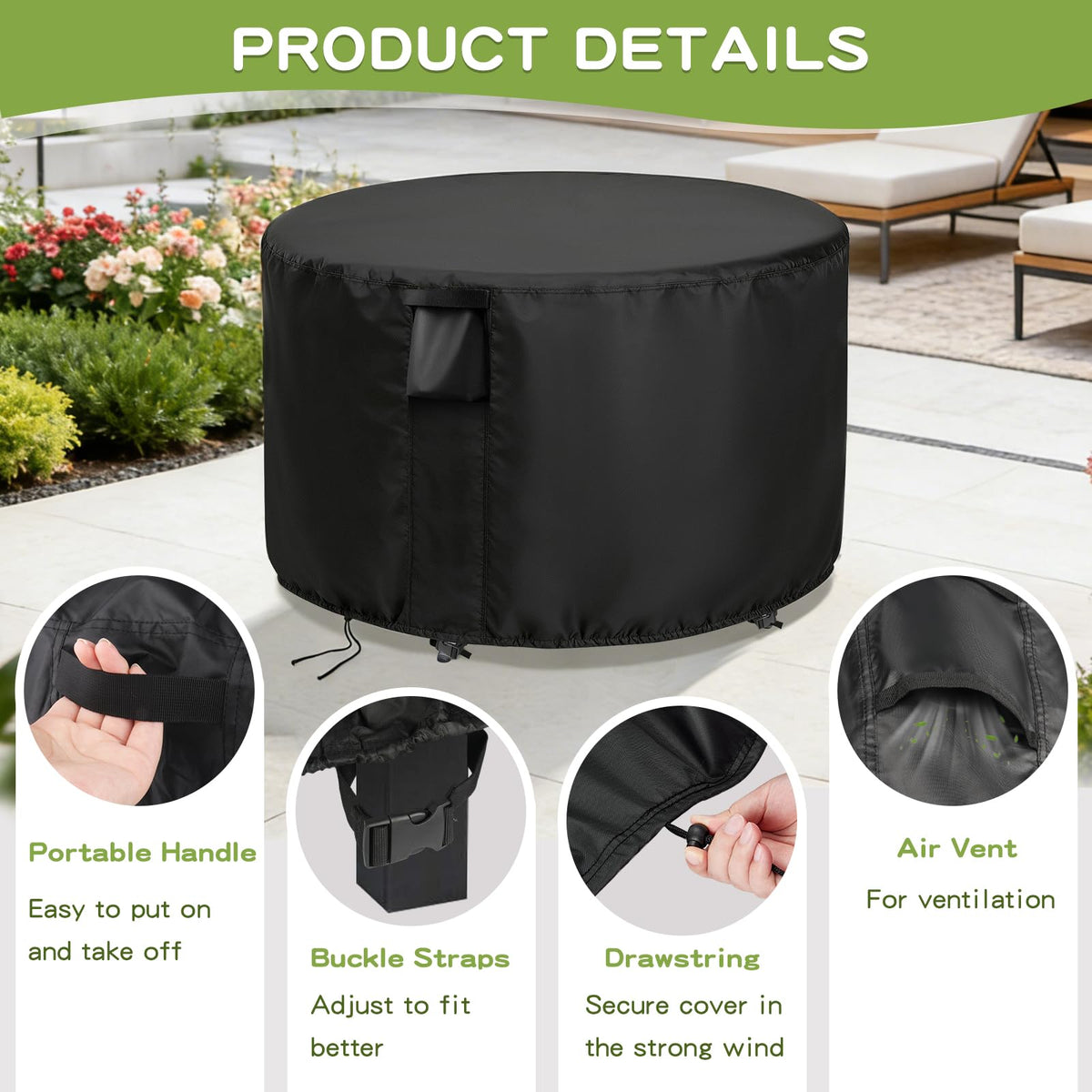 Jungda all-season protection shields against rain, dust, sun, and snow.