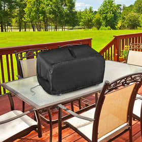 Jungda brand hibachi grill cover on display for outdoor use.