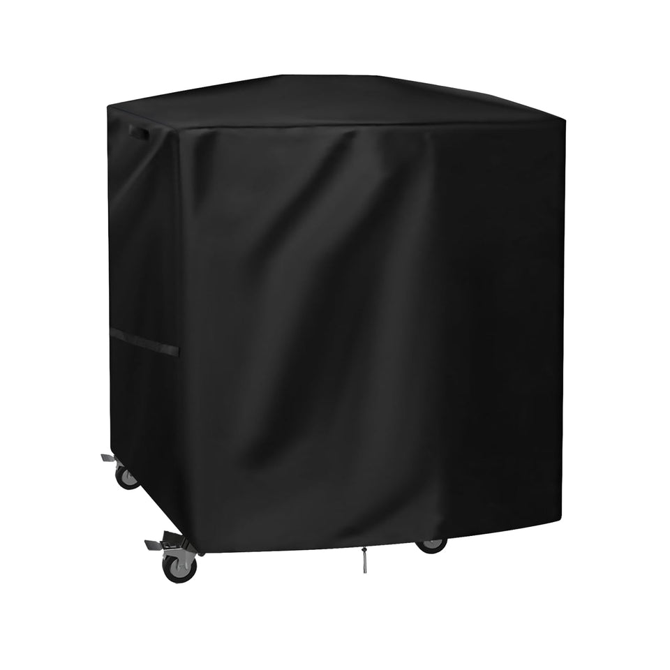 Jungda grill cover for Blackstone 8003, side view, weatherproof protection for outdoor grills