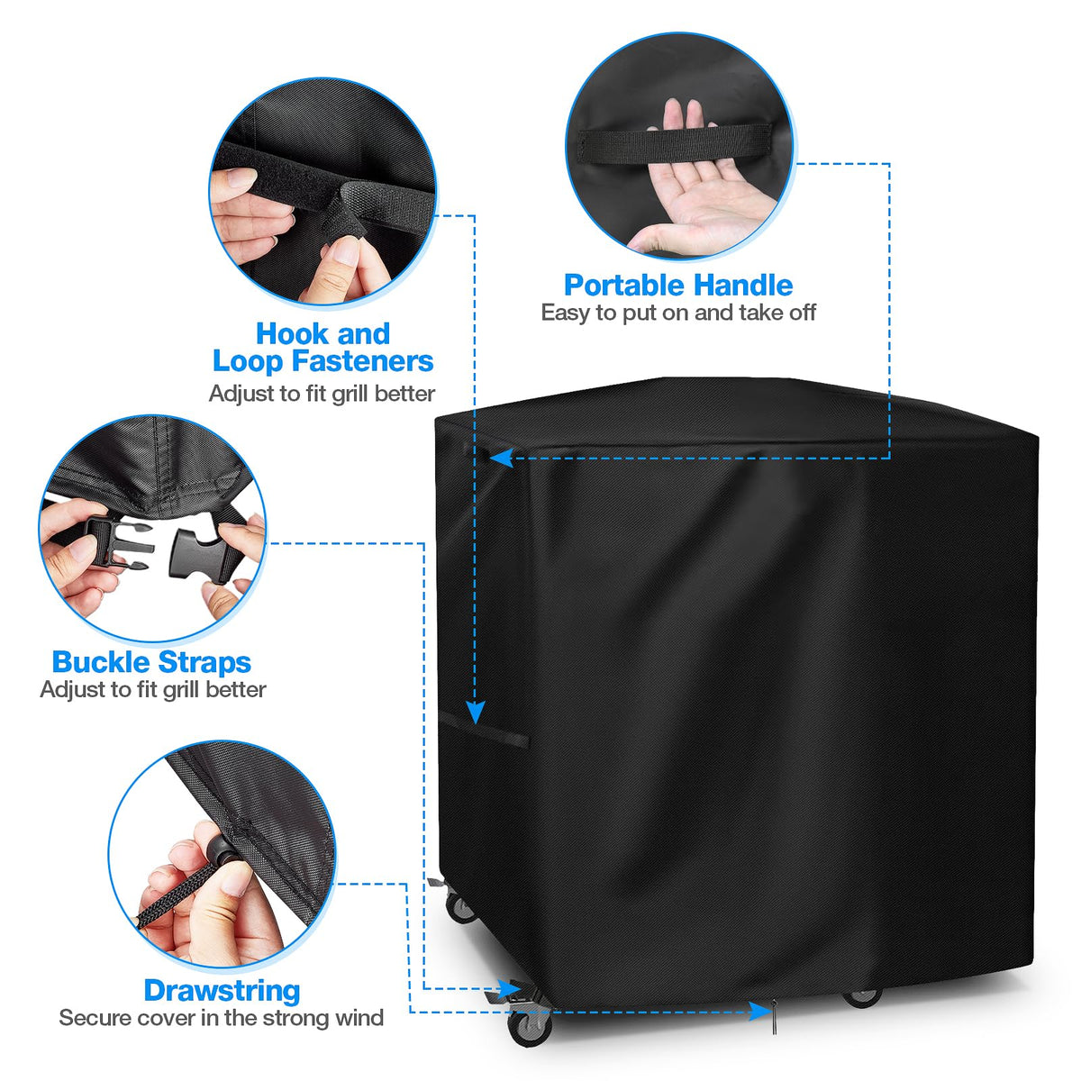 Jungda grill cover easy to clean and quick to dry after use