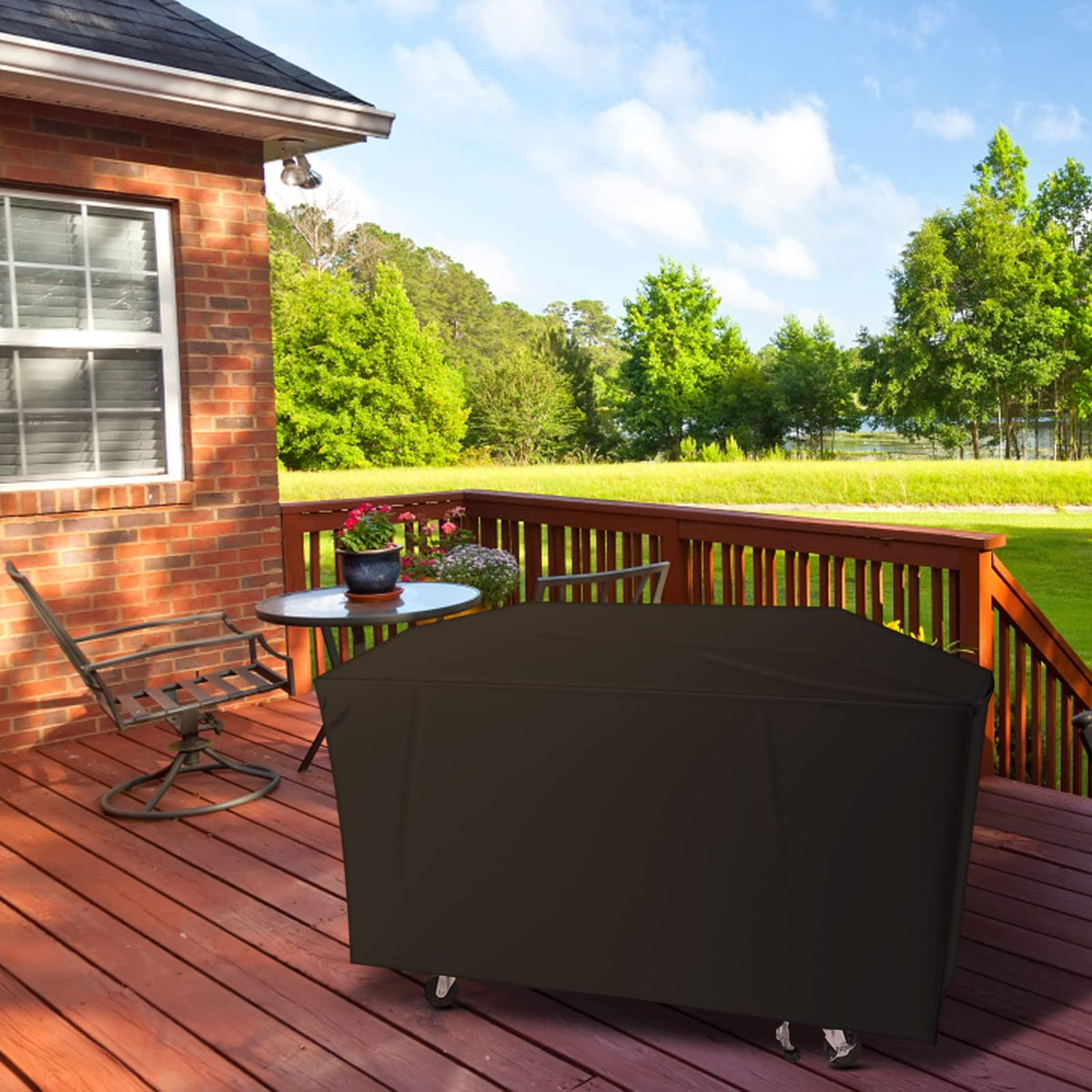 Jungda grill cover maintains color and finish against sun exposure