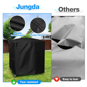 Jungda grill cover, waterproof Oxford fabric guarding against rain and snow