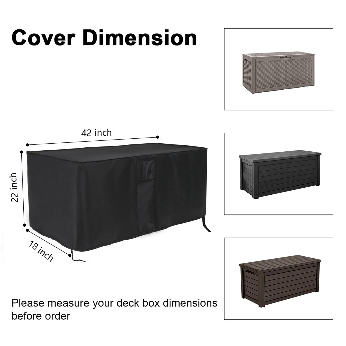 Jungda Keter XXL cover with waterproof PU coating blocks moisture.