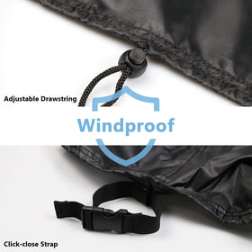 Jungda 360-degree drawstring ensures a snug fit on a 64-inch table.