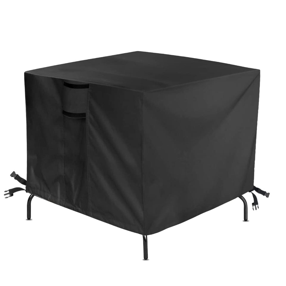 Jungda outdoor table cover top view fits 28x28 inch tables and protects from the elements.