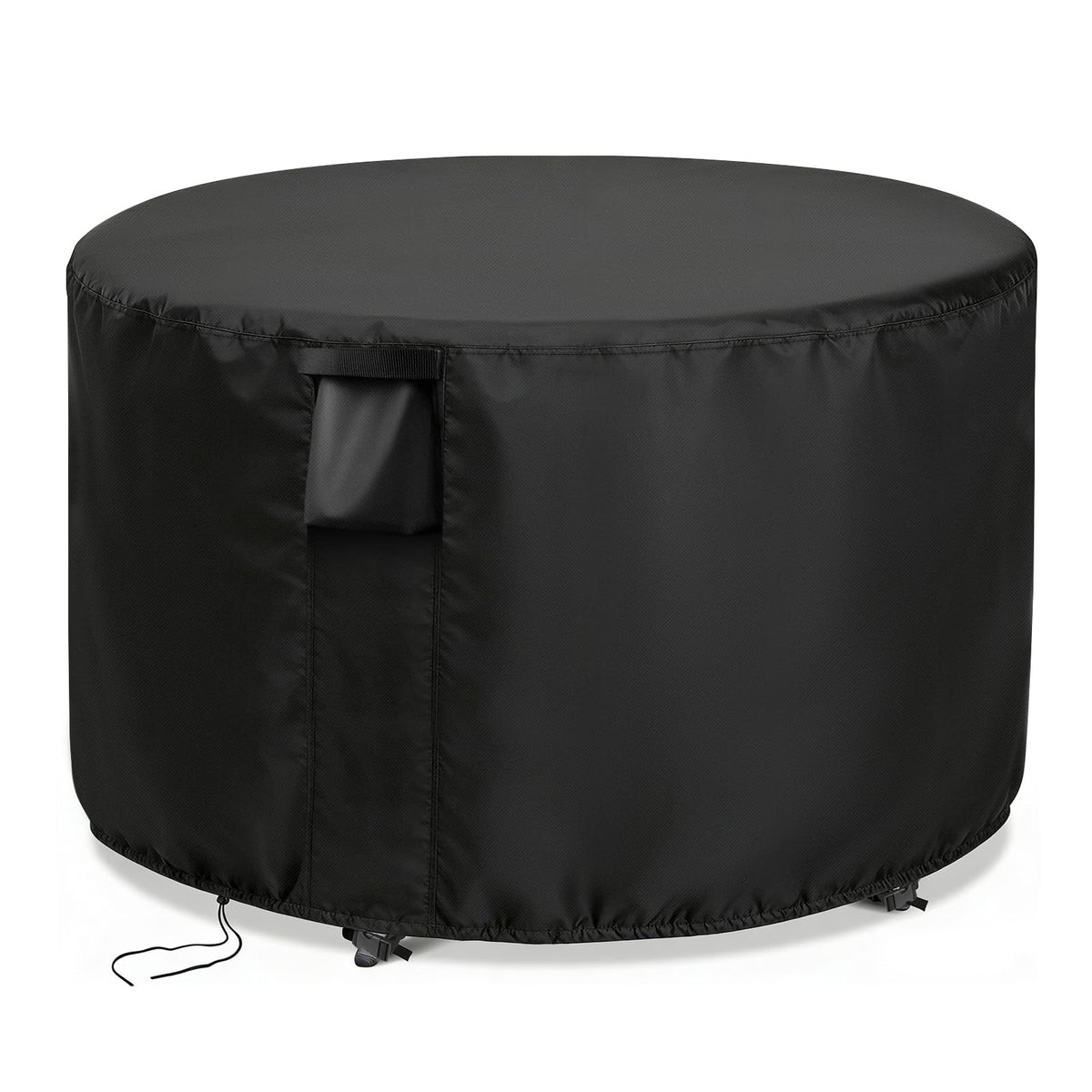 Jungda round table cover on a 32 inch table showing weatherproof protection