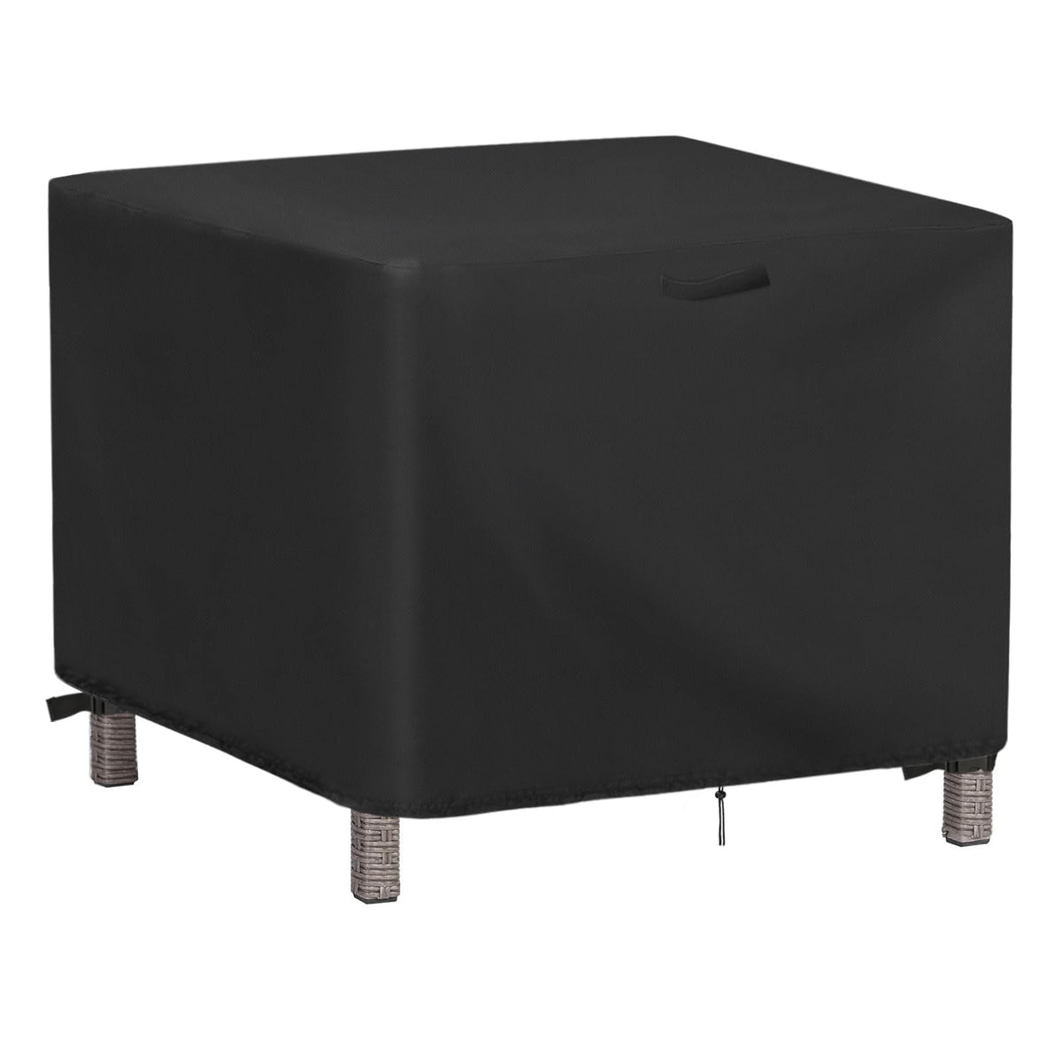 Jungda patio square coffee table cover protects a 20x20 inch table from rain and dust