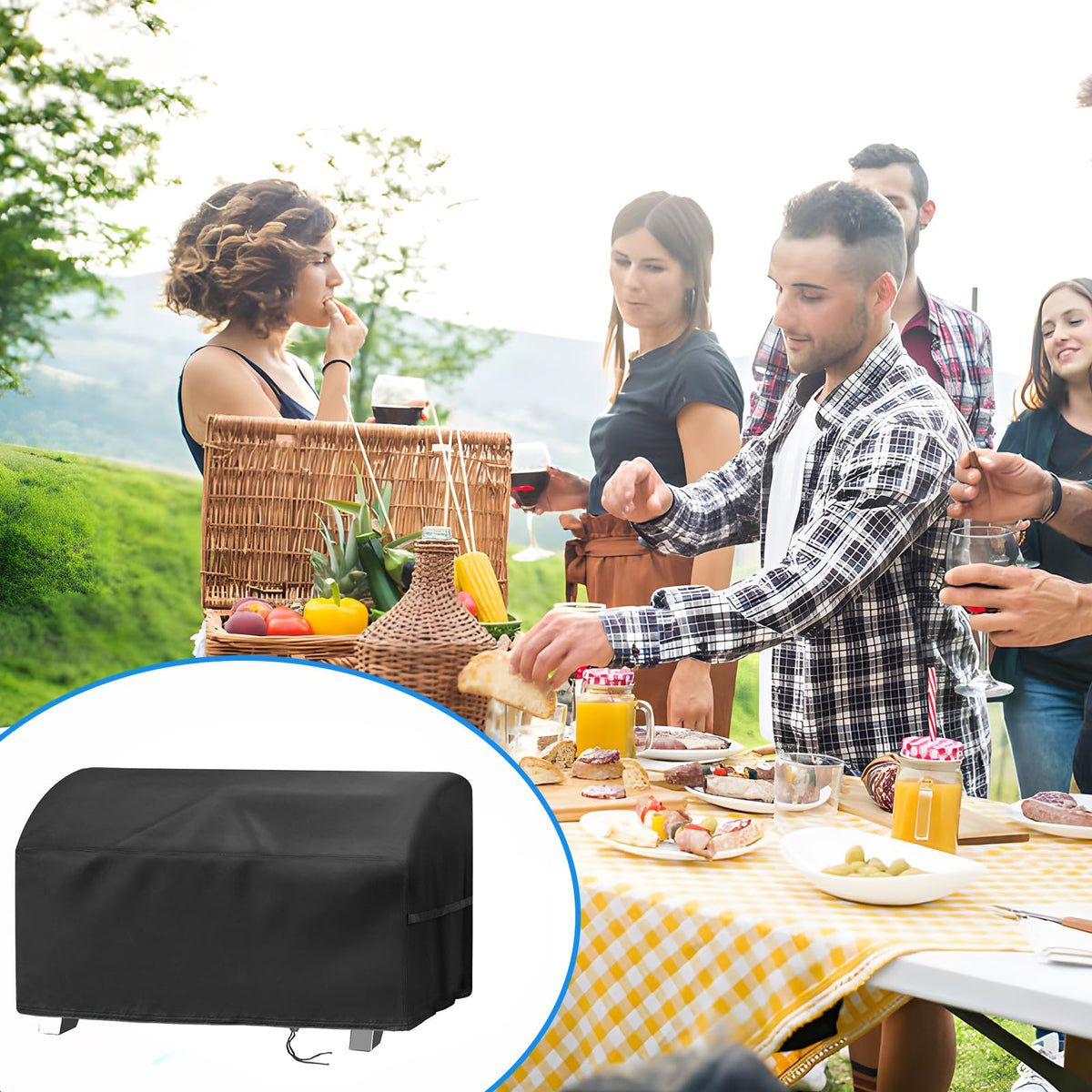 Compact storage and easy maintenance for portable grill protection.