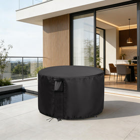 Jungda round table cover stored compactly when not in use