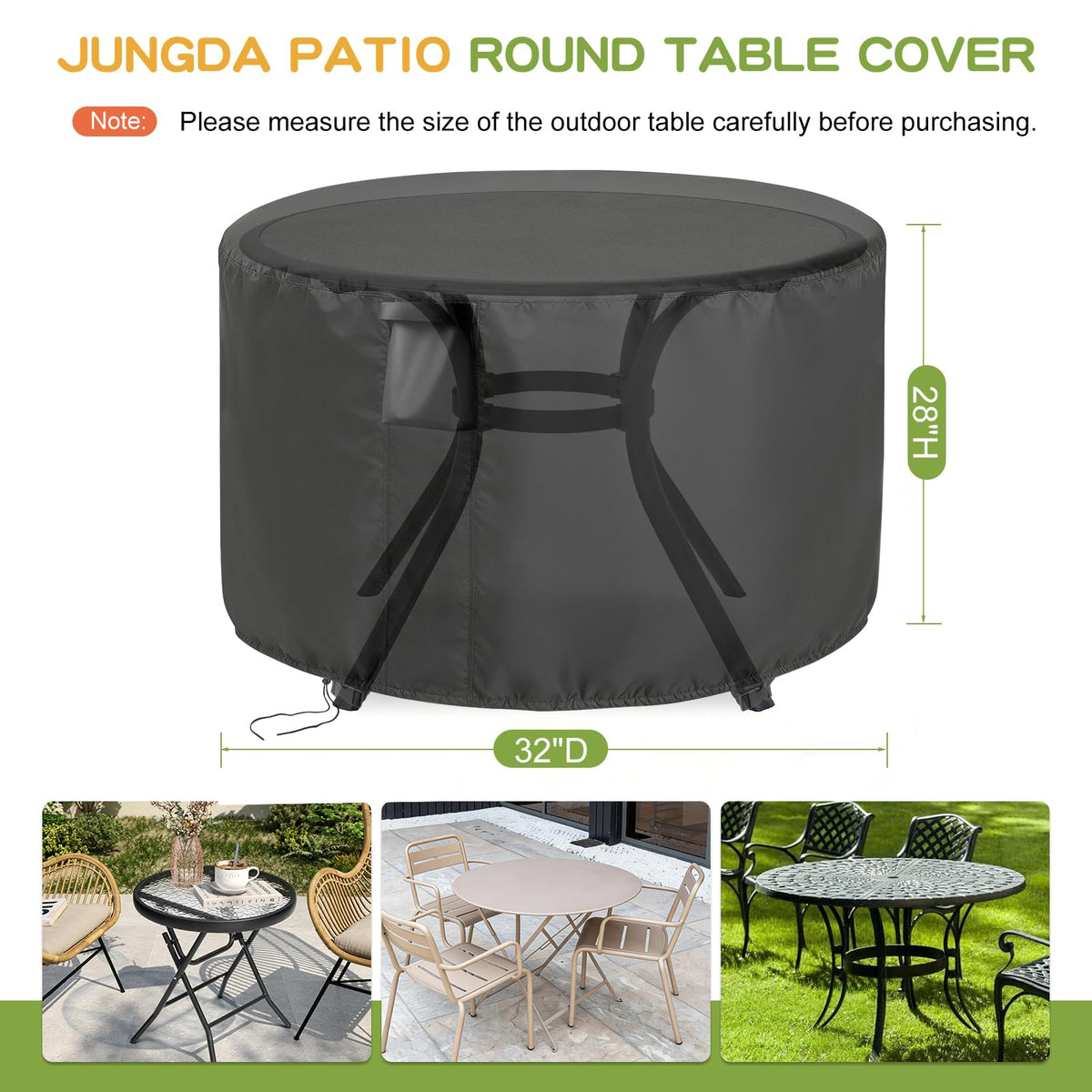 Jungda Oxford fabric cover repelling rain to keep surface dry