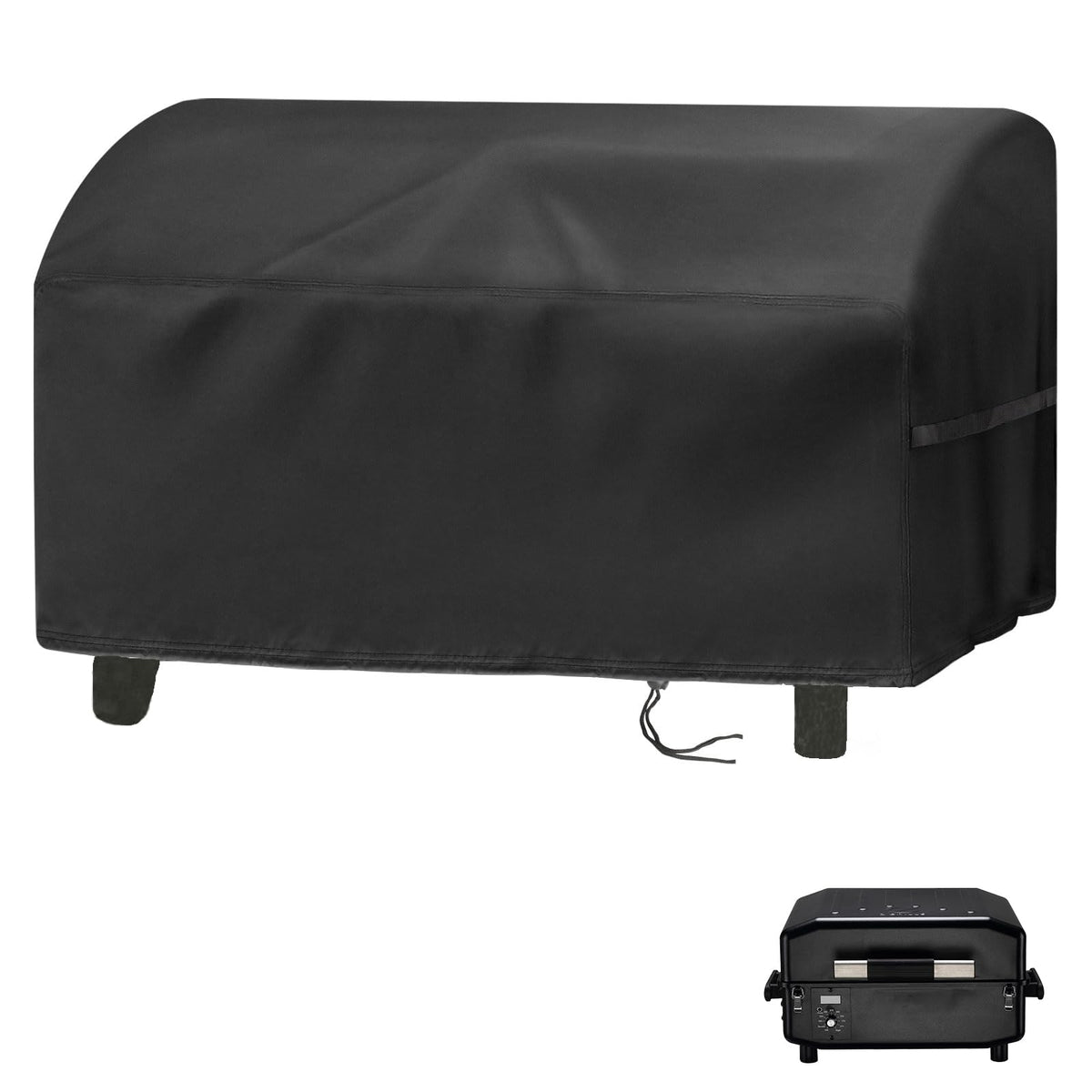 Jungda table-top grill cover fits Z Grills Cruiser 200A, offering snug protection from rain and dust.