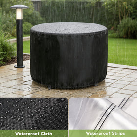Jungda waterproof tear-resistant fabric highlights reliable all-weather protection for outdoor furniture.