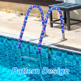 Junkin packaging featuring flamingo-palm design for pool rail covers