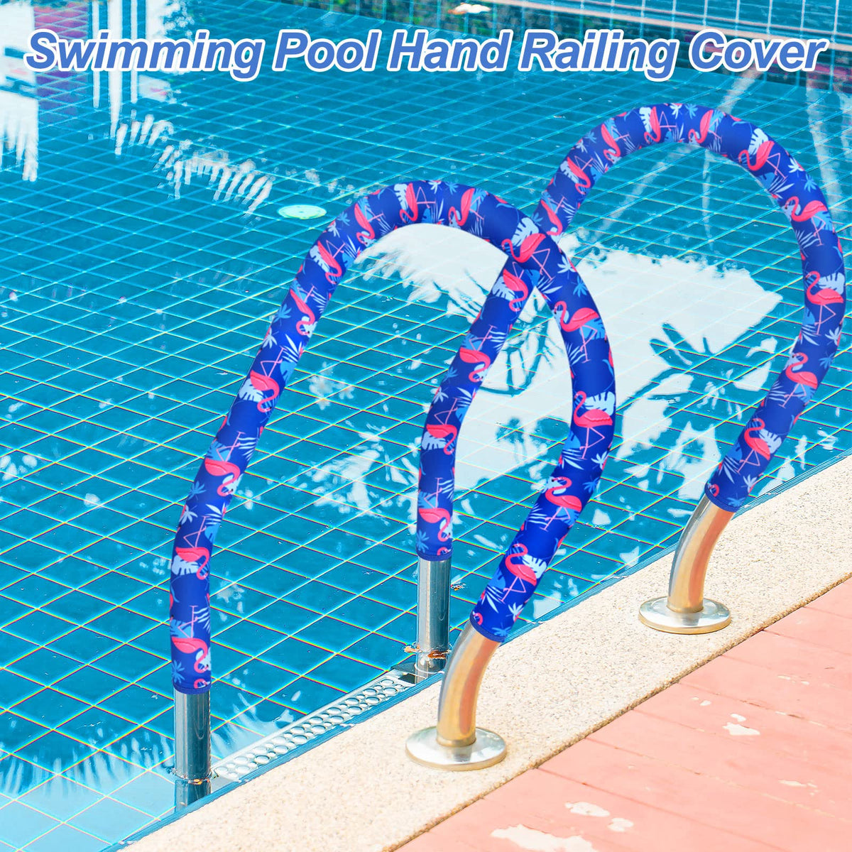 Junkin flamingo palm blue design adds decorative safety cue.