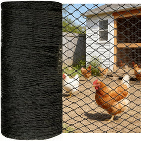 JUNKOGO bird netting on coop roof protects chickens and eggs from predators