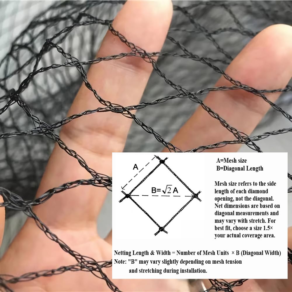 JUNKOGO easy-cut netting fits coop, beds, and grow tunnels