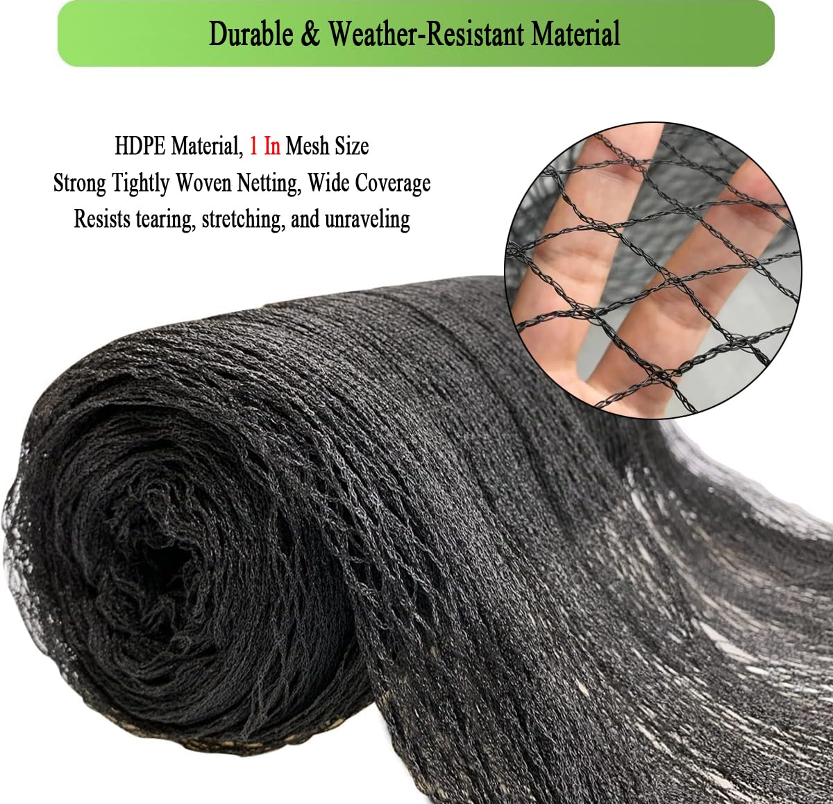JUNKOGO netting provides predator protection for garden beds