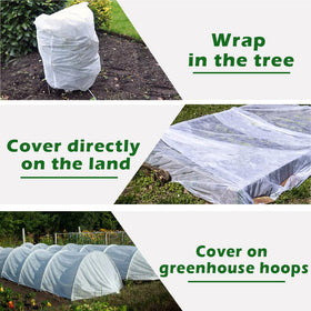 JUNKOGO garden cover helps extend growing seasons by retaining warmth on cold nights.