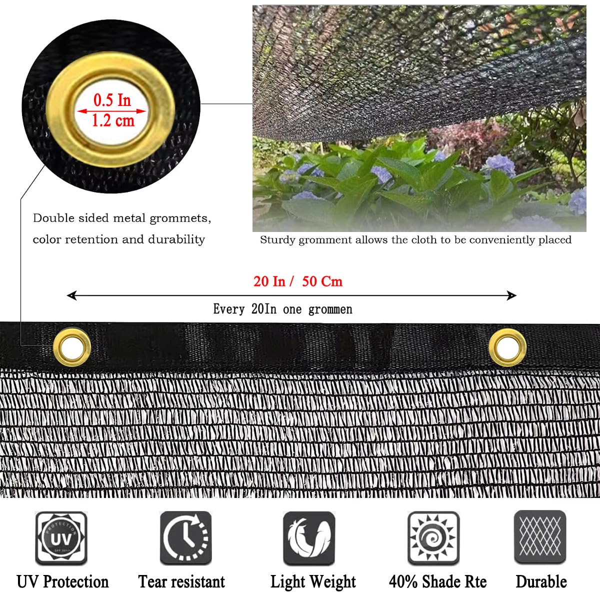 JUNKOGO breathable mesh shade cloth over raised bed with airflow