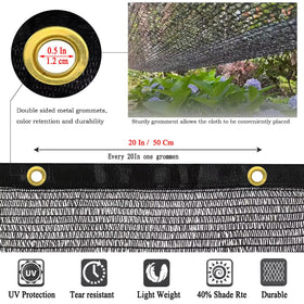 JUNKOGO breathable mesh shade cloth over raised bed with airflow