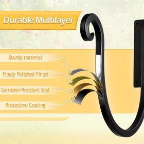 Outdoor garden wall setup with Junshuo hose organizer for neat storage.
